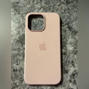 Apple pink silicone iPhone 14 pro max case